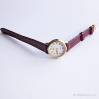 Elegante vintage Timex Indiglo Watch per lei | Orologio da appuntamento da tono d'oro