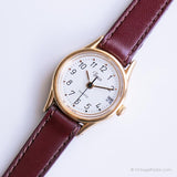 Tiny Gold-tone Timex Watch for Ladies | Elegant Vintage Wristwatch