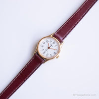 Winziger Gold-Ton Timex Uhr für Damen | Elegant Vintage Armbanduhr