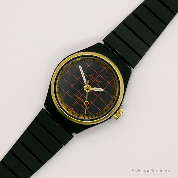 Vintage Black Bassel Watch for Ladies | 90s Retro Wristwatch