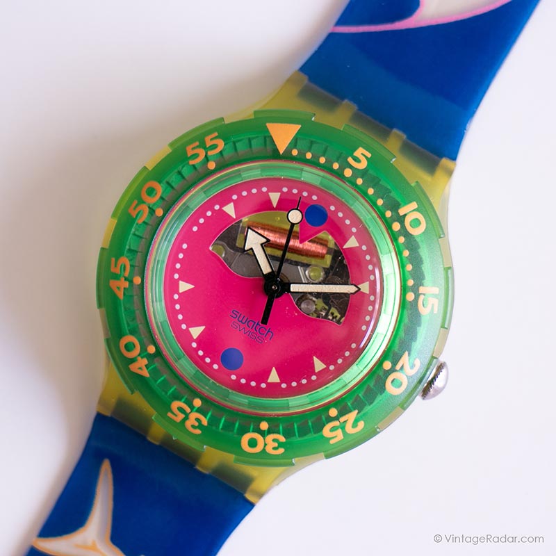 1991 Swatch SDN101 HAPPY FISH Watch | Original Box and Papers Swatch ...