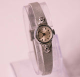 1980s Timex Mechanical Watch for Women Steel Bracelet