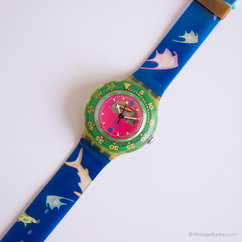 1991 Swatch SDN101 HAPPY FISH Watch | Original Box and Papers Swatch ...