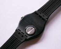 2010 Swatch Suob702 Black Rebel montre | Le noir Swatch Nouveau gent montre