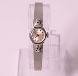 1980 Timex Mecánico reloj para mujeres pulsera de acero