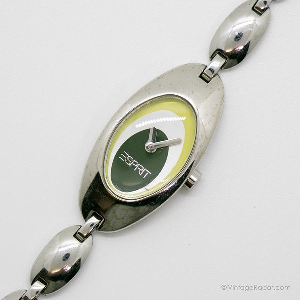 Tono plateado vintage reloj para ella | Acero inoxidable reloj por espirit