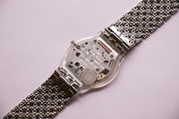 2002 Silver Scales SFK167 Swatch montre | Peau vintage Swatch montre