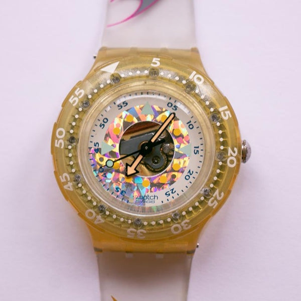1994 Pearlshell SDK118 Swatch Scuba ساعة خمر | 90s سويسري Swatch