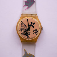 1992 suizo Swatch Sketch GP106 reloj | Antiguo Swatch Caballeros originales