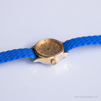 Vintage winzig Uhr für Damen | Gold-Ton Timex Uhr