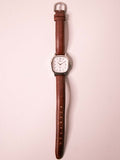 Timex Indiglo WR 30m reloj Caja de acero inoxidable de tono plateado