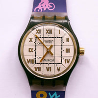 1994 Ovation SLM103 MUSIQUE VINTAGE swatch montre pour les hommes et les femmes