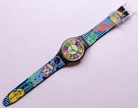 1994 CHEERLEADER GV107 Swiss Swatch Watch | 90s Fun Colorful Swatch