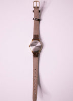Antiguo Timex Fecha indiglo reloj para mujeres marrones reloj Correa