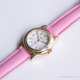 Vintage -Kutsche von Timex Damen Uhr | Rosa Riemen Uhr für Sie