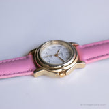 Vintage -Kutsche von Timex Damen Uhr | Rosa Riemen Uhr für Sie