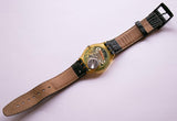1996 Vintage Swatch GK716 Watch | Black classico degli anni '90 Swatch Gent Watch