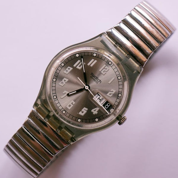 1995 الطريق السريع GM706 swatch مشاهدة خمر | تاريخ التسعينات الكلاسيكية swatch راقب