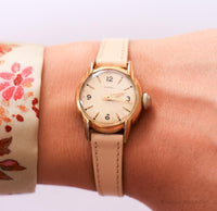 Consul Mechanical Ladies Vintage Watch | Gold-tone Swiss Watch for Women