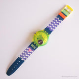 1992 Swatch SDJ100 COMING TIDE Watch | Yellow and Blue Swatch Scuba