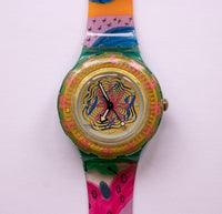 1993 Sea Floor SDN108 Swatch Scuba montre | Dive suisse vintage montre