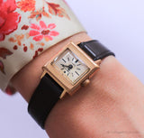 كلاسيكي Ruhla 14K الذهب مطلي ساعة للنساء | ساعة ألمانية نادرة