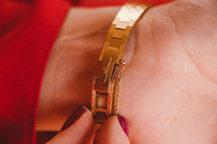 كلاسيكي Longines ساعة الكوارتز للنساء | نغمة الذهب Longines الساعة السويسرية