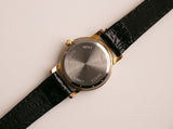 Vintage de cuarzo de diamantes reloj | Black Dial Vintage reloj Para damas