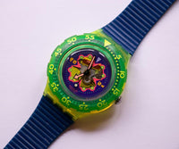 1993 Bay Breeze SDJ101 Swatch Scuba Uhr | 90er Jahre Schweizer Tauchgang Uhr