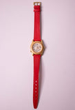 Ancien Timex Essentials Indiglo 30m montre Pour les femmes rouges montre Sangle
