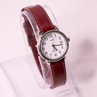 Timex Womens Indiglo Watches for Small Wrists Dark Red Strap