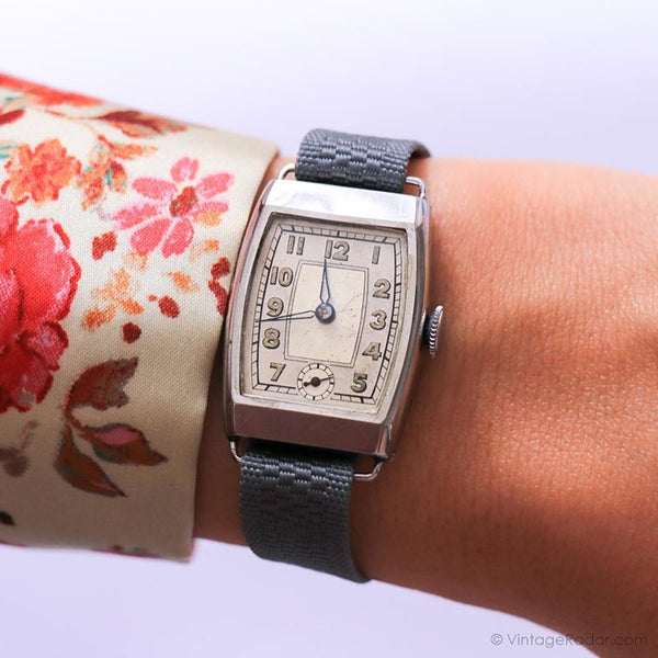 الأربعينيات من القرن الماضي ، ساعة معصم خمر نادرة للمرأة في حالة عمل رائعة