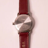 Timex نساء الساعات الإنديجلو للمعصمين الصغيرة حزام أحمر داكن