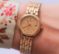 Vintage Sandoz Armbanduhr für Damen | Gold-Ton-Schweizer Quarz Uhr