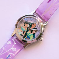 Vintage Silber-Ton Disney Uhr für sie | Elegante Prinzessin Uhr