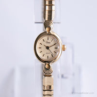 Elegant Vintage Timex Watch for Her | Stainless Steel Quartz Watch