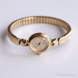 Cosecha elegante Timex reloj para ella | Cuarzo de acero inoxidable reloj