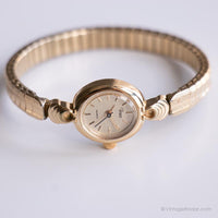 Vintage élégant Timex montre Pour elle | Quartz en acier inoxydable montre