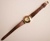 Gold-Tone Vintage Visage Uhr | Vintage Quarz Uhr für Frauen