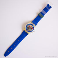 1993 Swatch GK155 Blechspielzeug Uhr | Kasten- und Papiere Skelett -Zifferblatt Swatch