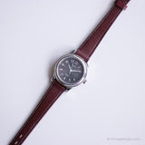 Ancien Timex Bureau montre Pour elle | Montre-bracelet à cadran noir