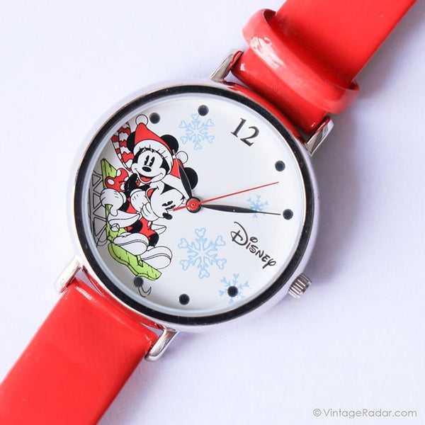 Christmas Minnie and Mickey Mouse Disney Watch by Accutime