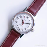 Vintage winzig Timex Elektrische Armbanduhr | Silberton-Damen Uhr