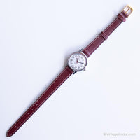 Vintage pequeño Timex Muñeco de pulsera eléctrica | Damas de tono plateado reloj