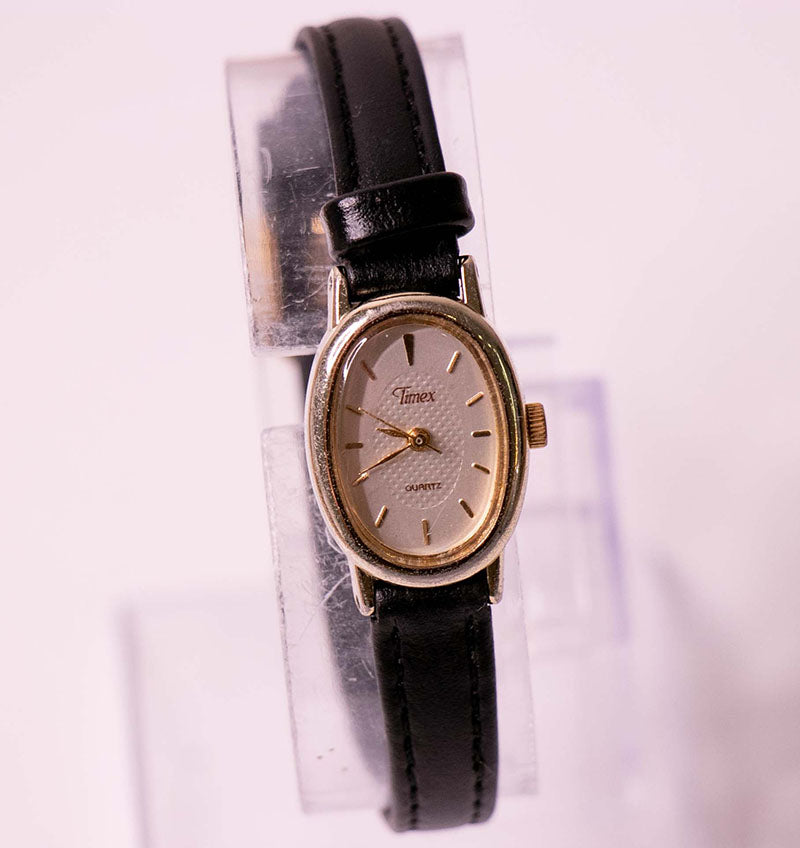 Montre Vintage Timex Pour Femme, Cadran Rouge, Boîtier Or, Mouvement Mécanique – Belle Pièce D'occasion En Bon état