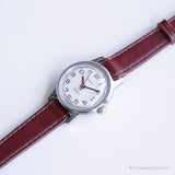 Vintage pequeño Timex Muñeco de pulsera eléctrica | Damas de tono plateado reloj