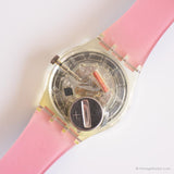 1993 Swatch Juguete de estaño GK155 reloj | Cuadro y papel esqueleto dial Swatch