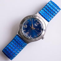 2002 Oceanlane YGS427G Selten swatch Ironie Uhr | Blaues Datum swatch Uhr