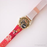 2003 Swatch GE100 BUZZIN AROUND Watch | Vintage Red Swatch Gent