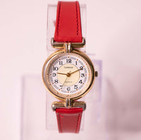 Cuarzo de carro de tono de oro elegante reloj para mujeres vintage